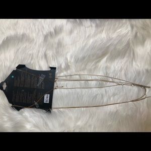 Forever 21 long gold necklace
